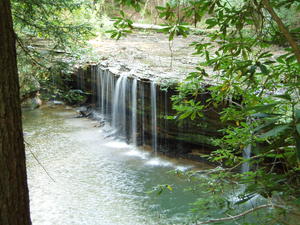 Arriving at Princess Falls--our first glimpses.