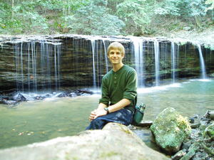 Daniel by the falls