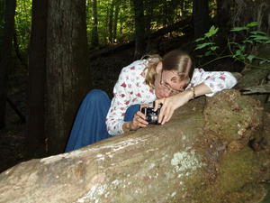 Kristina taking pictures