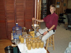 But we got it done! Over 90 quarts!