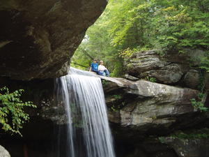 Daniel and Lucas climbed up to the top