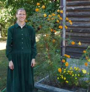 Our marigolds seemed to not stop growing! This one was over FIVE feet tall!