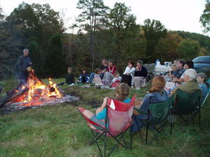 Pastor Sam giving the vespers thought.