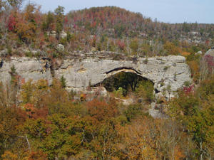 This arch is 50 feet high and 90 feet long of solid rock!