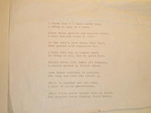 A poem that Grandpa shared with us, written by his mother.