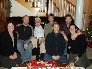 The cousins with their wives and Grandpa.