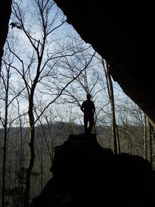 Pastor Sam posing as a statue.