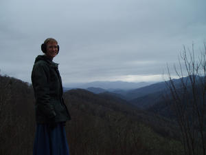 Kristina enjoying the view.