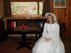 Kristina had sneaked her wedding dress and Daniel's suit along, without Daniel knowing. So she had fun putting on her dress and surprising Daniel!