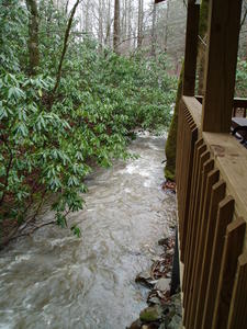 By Sabbath afternoon it was a raging creek!