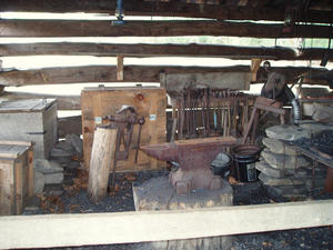 Blacksmith shop.