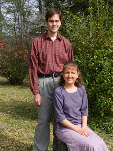 Two VERY happy people.... Kristina B came to spend a few weeks with us (more to see David than us though)