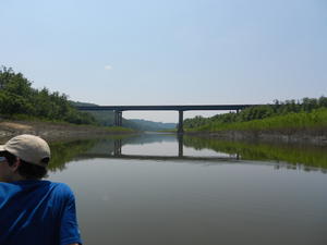 The parkway bridge looming up ahead.