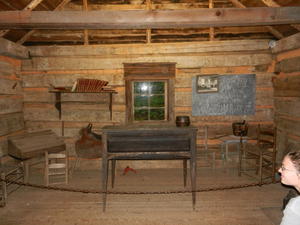 The teacher's desk.