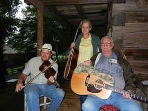 And some musicians who were playing on the cabin steps! We had a nice visit with them. :)