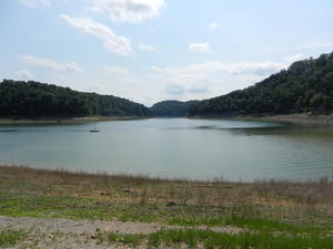 We headed out to a lake for a baptism.