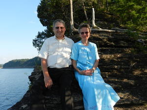 Daniel's parents relaxing.