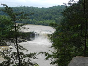 Cumberland Falls from the viewpoint.