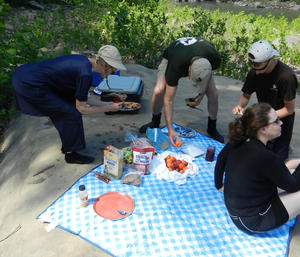 Picnic lunch is always amazing out there!