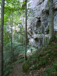 Daniel looks pretty small next to that big rock!