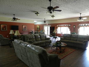 "Living Room" where they have group worships with the patients.