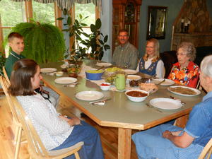 We stopped to visit Betty along the way. She fixed a wonderful feast for us!
