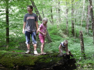 On another hike with friends--destination: Princess Falls.