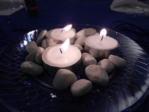 Candles on the tables