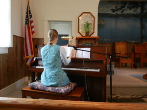 Kristina is church pianist.