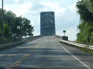 The bridge over the Illinois river.