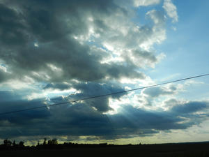 More neat clouds on our way back home.