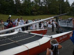 Their first glimpse of the car!