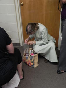 Getting some safety pins...