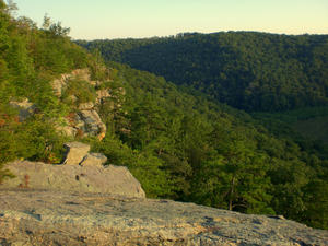 The glow of the setting sun on the rocks, just before we headed back to the car.