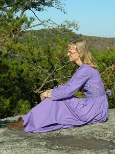 Kristina enjoying the view.