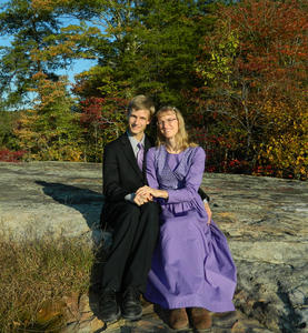 Daniel and Kristina enjoying the view together.