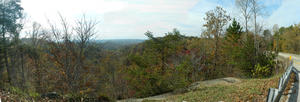 Another panorama photo with more fall colors, near Stearns.