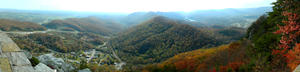 Panorama from the other side of the overlook.