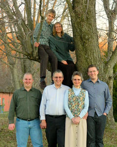 Our last pose was rather unique--Daniel and Kristina climbed the tree! 