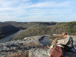 Daniel and Kristina enjoying some relaxation. :)