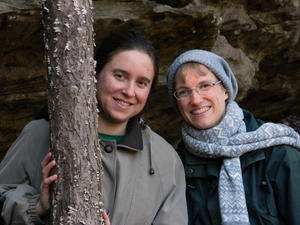 Kristina and Kimberly enjoying the hike.