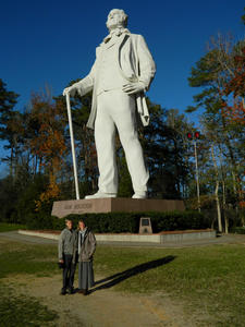 Mr Houston himself, along the highway.