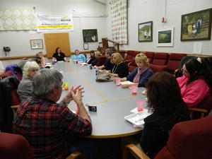 Homemakers surprise goodbye party for Anastasia.