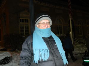 Dad bundled up