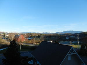 Our first weekend back was year-end meetings for the Southern Union Literature Evangelists. This was the view from our hotel room in Pigeon Forge.