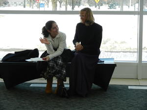 Justina drove out to see us, and Kristina enjoyed a fun (too short!) visit with her.