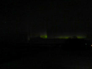 The most memorable part of the whole trip (besides the marriage renewal ceremony) was a beautiful northern lights show for a couple hours--the biggest one Kristina had ever seen! This picture doesn't do it justice...