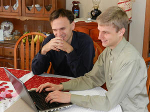 Robert and Jephthae came and spent some time with us! Robert and Daniel had lots of fun catching up.