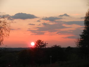 The sun set before we got back, so we stopped along the way to capture the colors. What a special way to end our anniversary get-away!