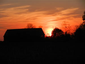 Kristina was at Daniel's parents house stopping by, during the sun set and took these photos.